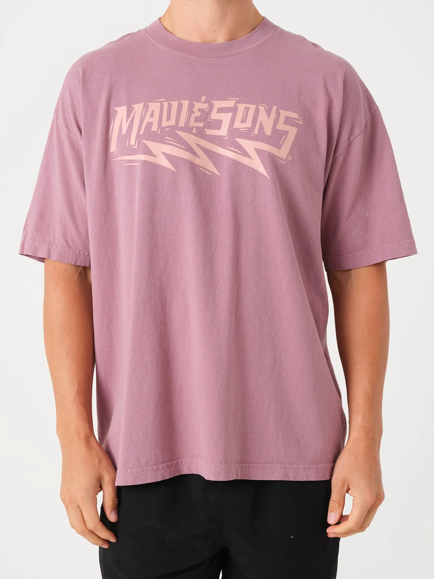 Shocker T-Shirt in Mauve sold by Maui and Sons