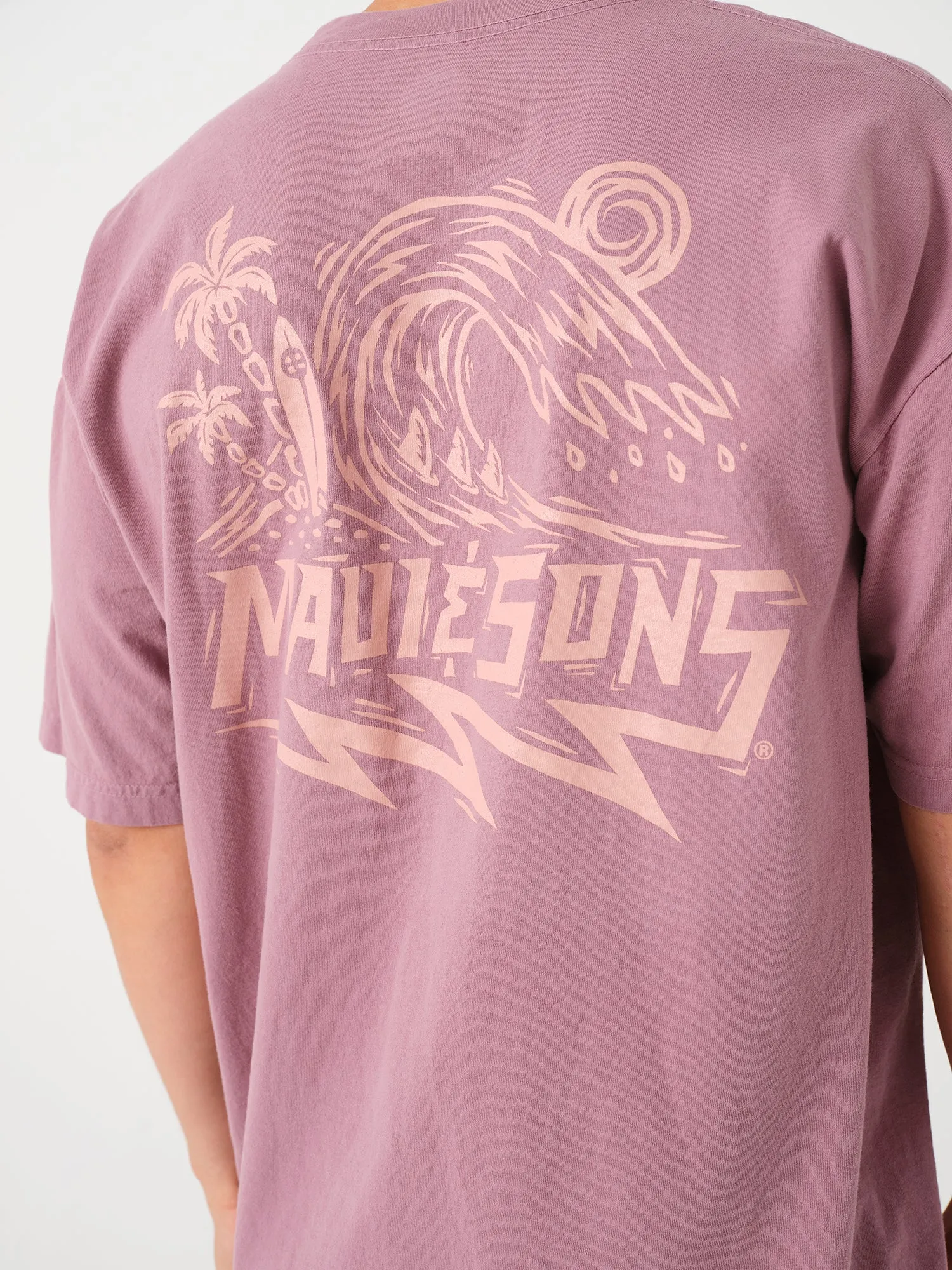 Shocker T-Shirt in Mauve sold by Maui and Sons product image thumbnail 3