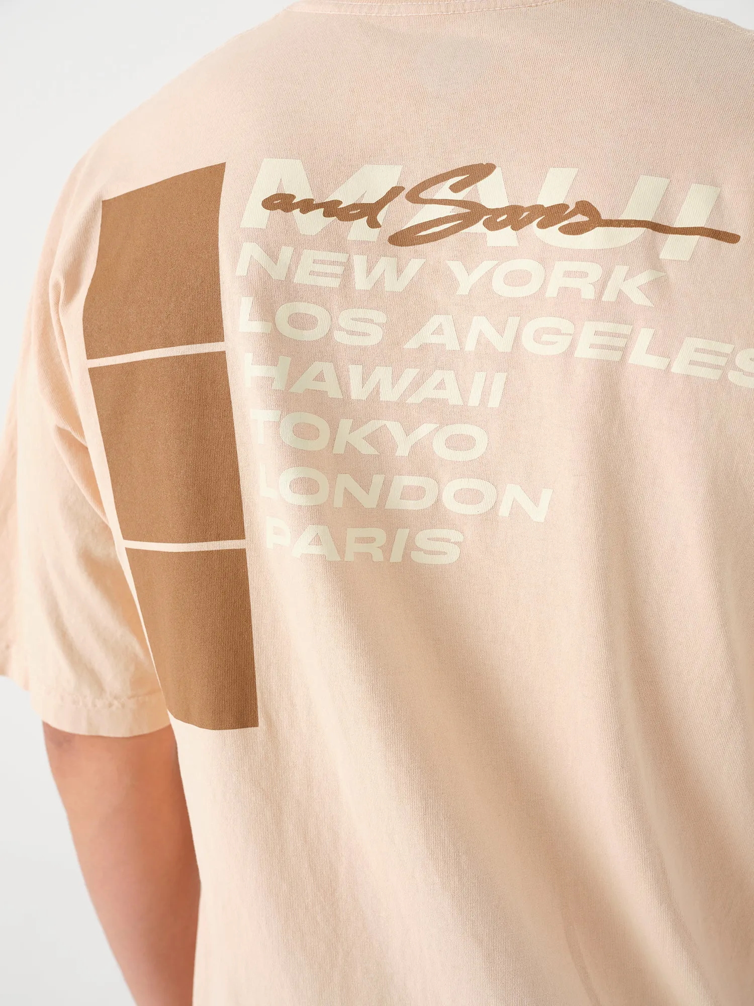 City Wave T-Shirt in Beige sold by Maui and Sons product image thumbnail 3