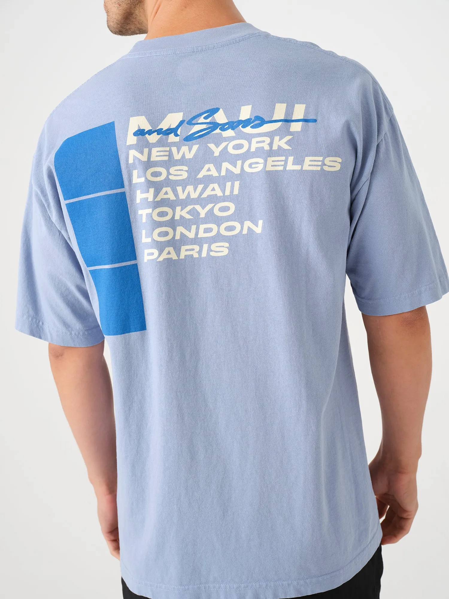 City Wave T-Shirt in Clear Blue sold by Maui and Sons product image thumbnail 2