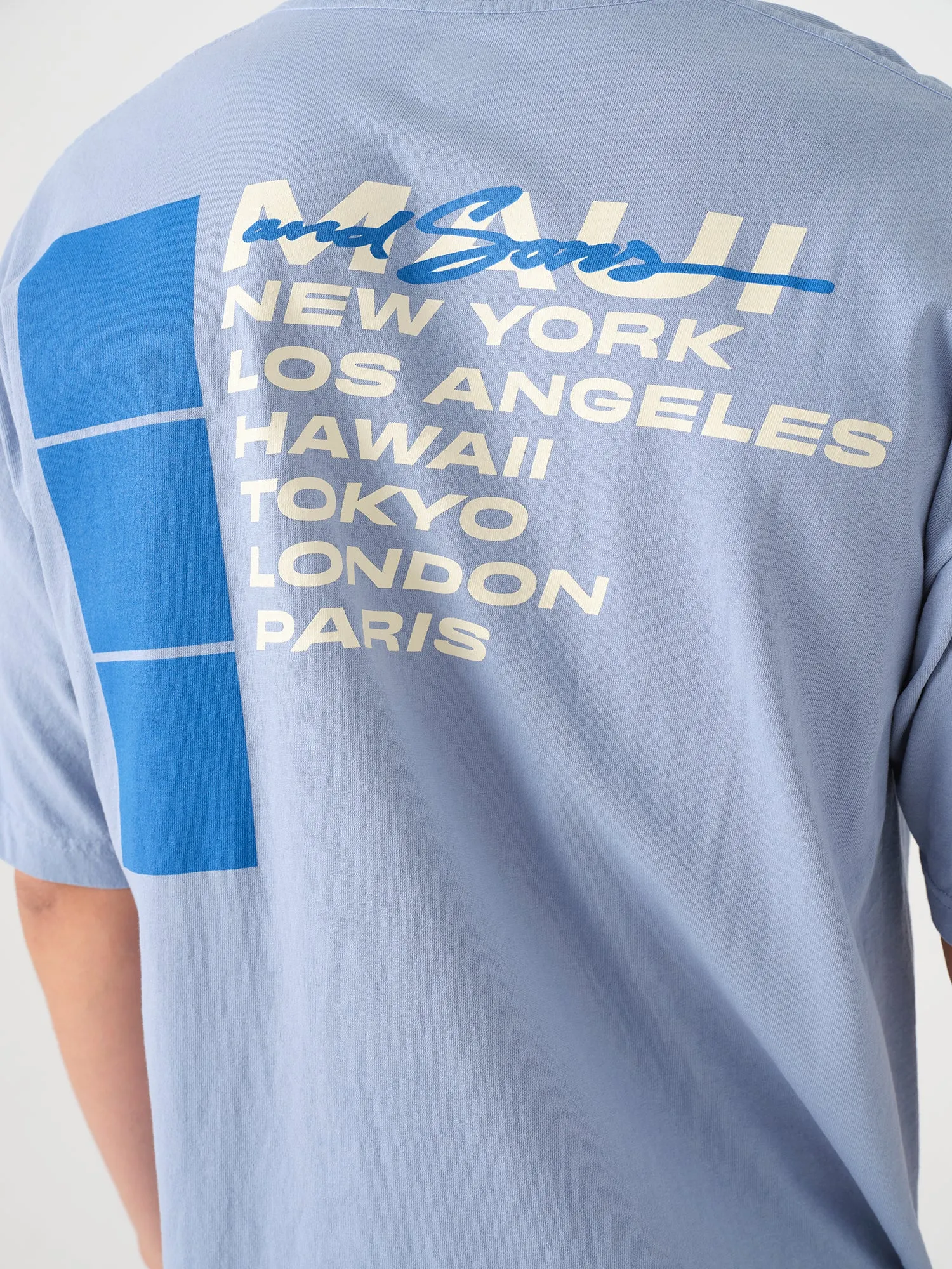 City Wave T-Shirt in Clear Blue sold by Maui and Sons product image thumbnail 4
