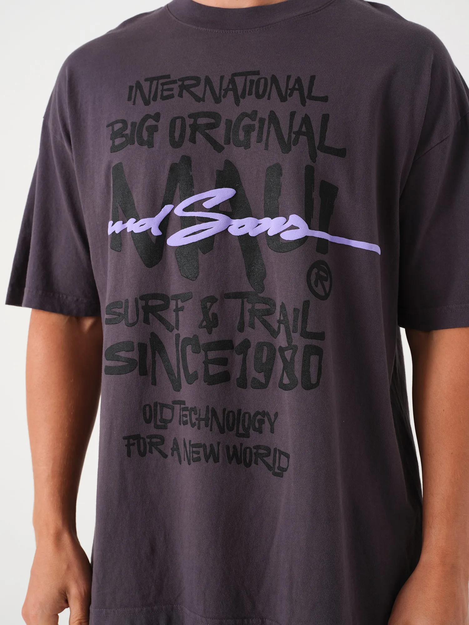 Venice T-Shirt in Dolphin Blue sold by Maui and Sons product image thumbnail 3