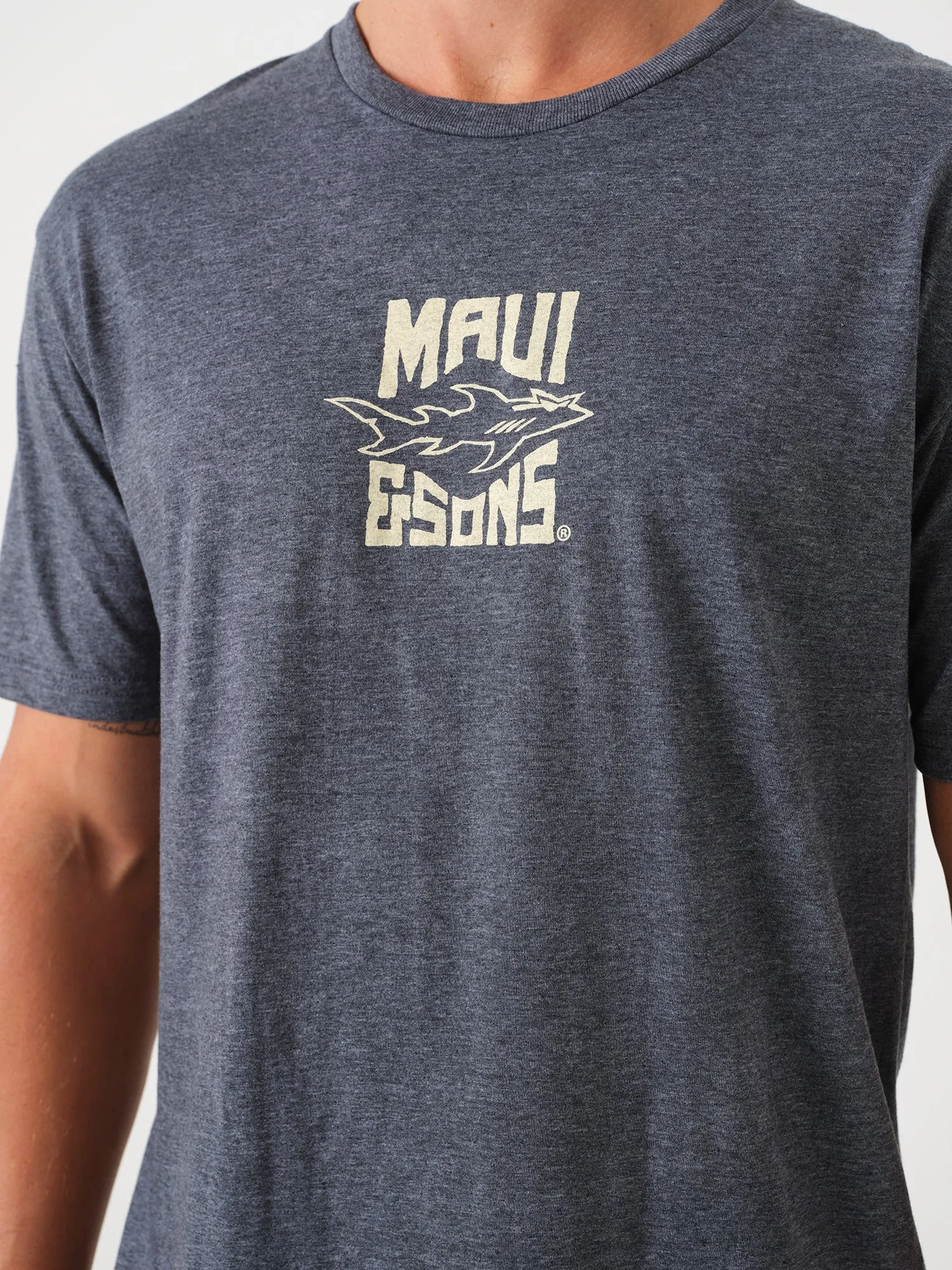 Maui Stoke T-Shirt in Dark Heather sold by Maui and Sons product image thumbnail 3