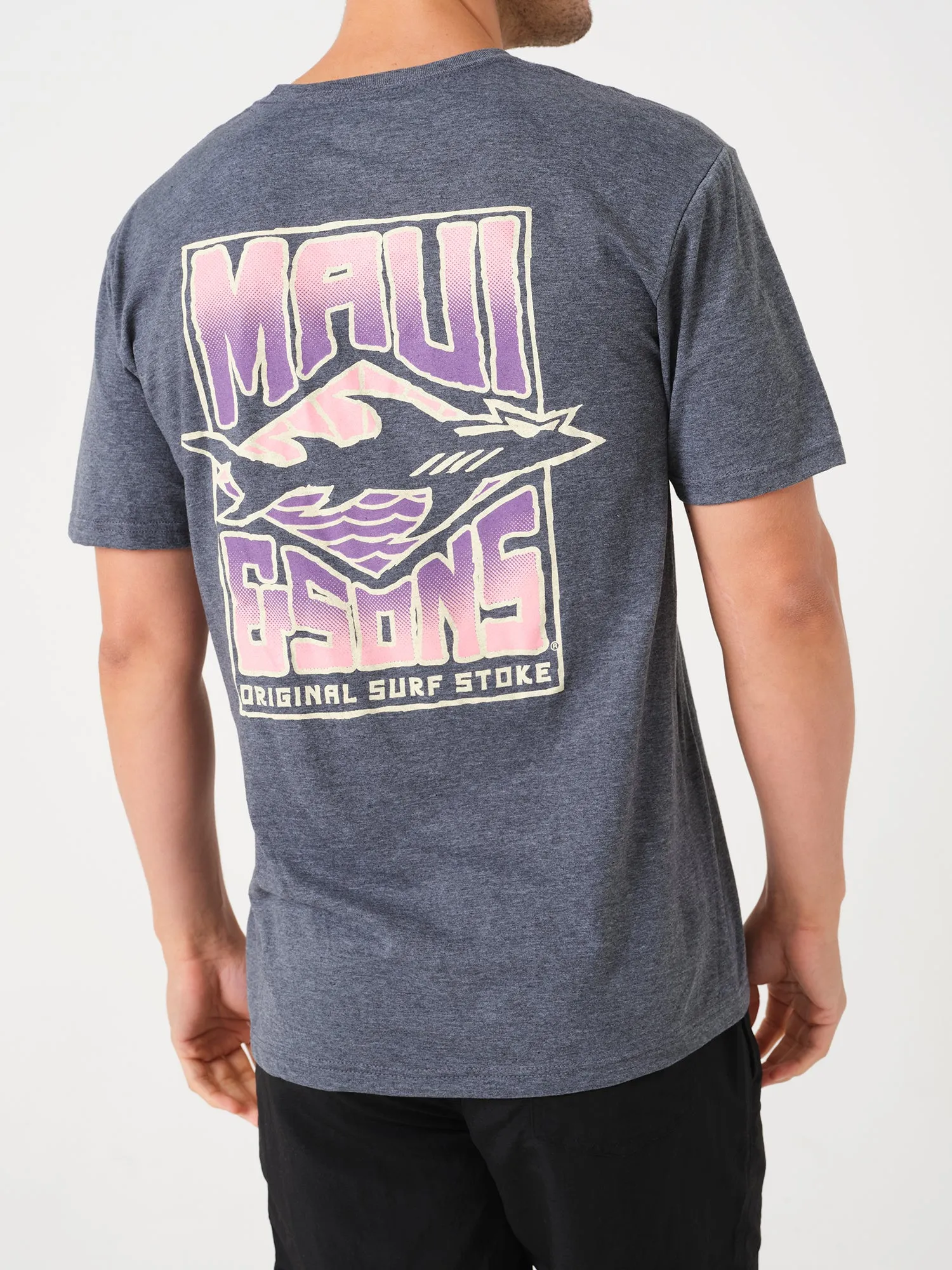 Maui Stoke T-Shirt in Dark Heather sold by Maui and Sons product image thumbnail 2