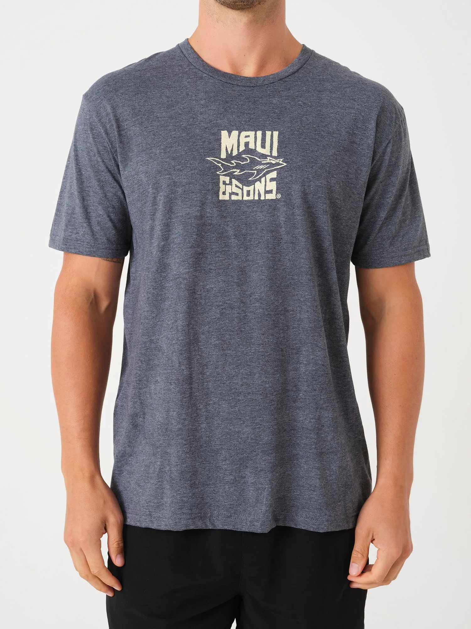 Maui Stoke T-Shirt in Dark Heather sold by Maui and Sons