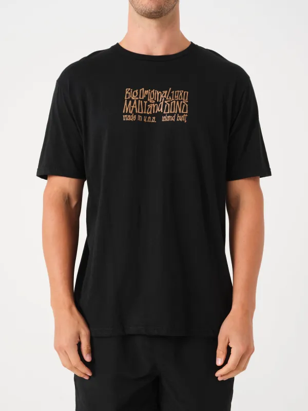 Island Built T-Shirt in Black sold by Maui and Sons