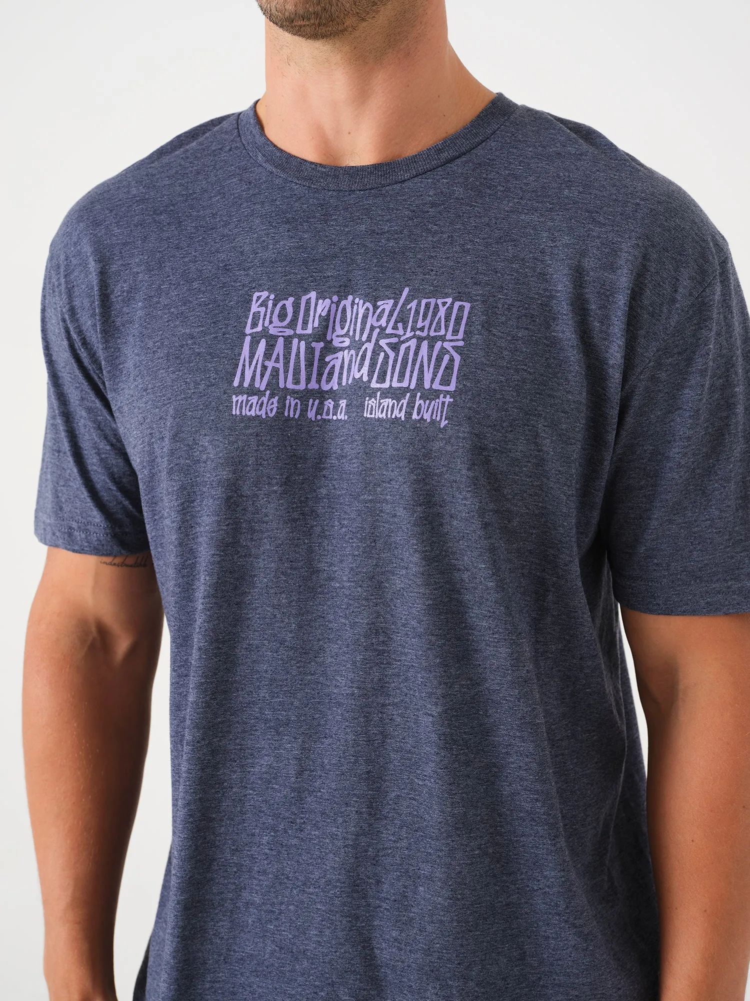 Island Built T-Shirt in Navy sold by Maui and Sons product image thumbnail 3
