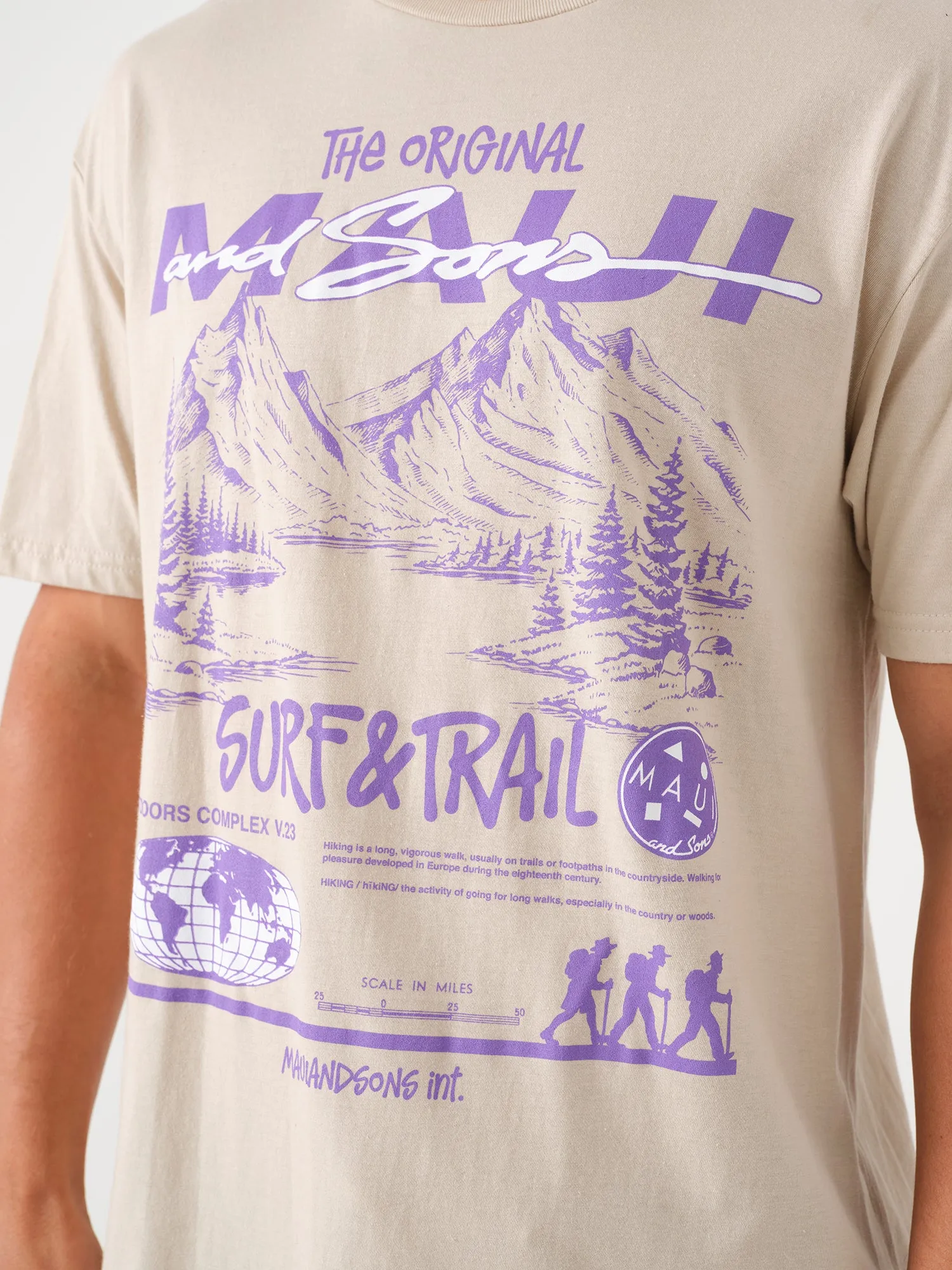 Outdoors T-Shirt in Sand sold by Maui and Sons product image thumbnail 3