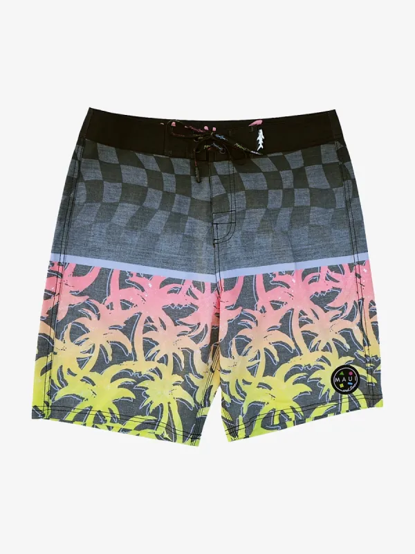 Cali Roots Board Shorts in Coral sold by Maui and Sons
