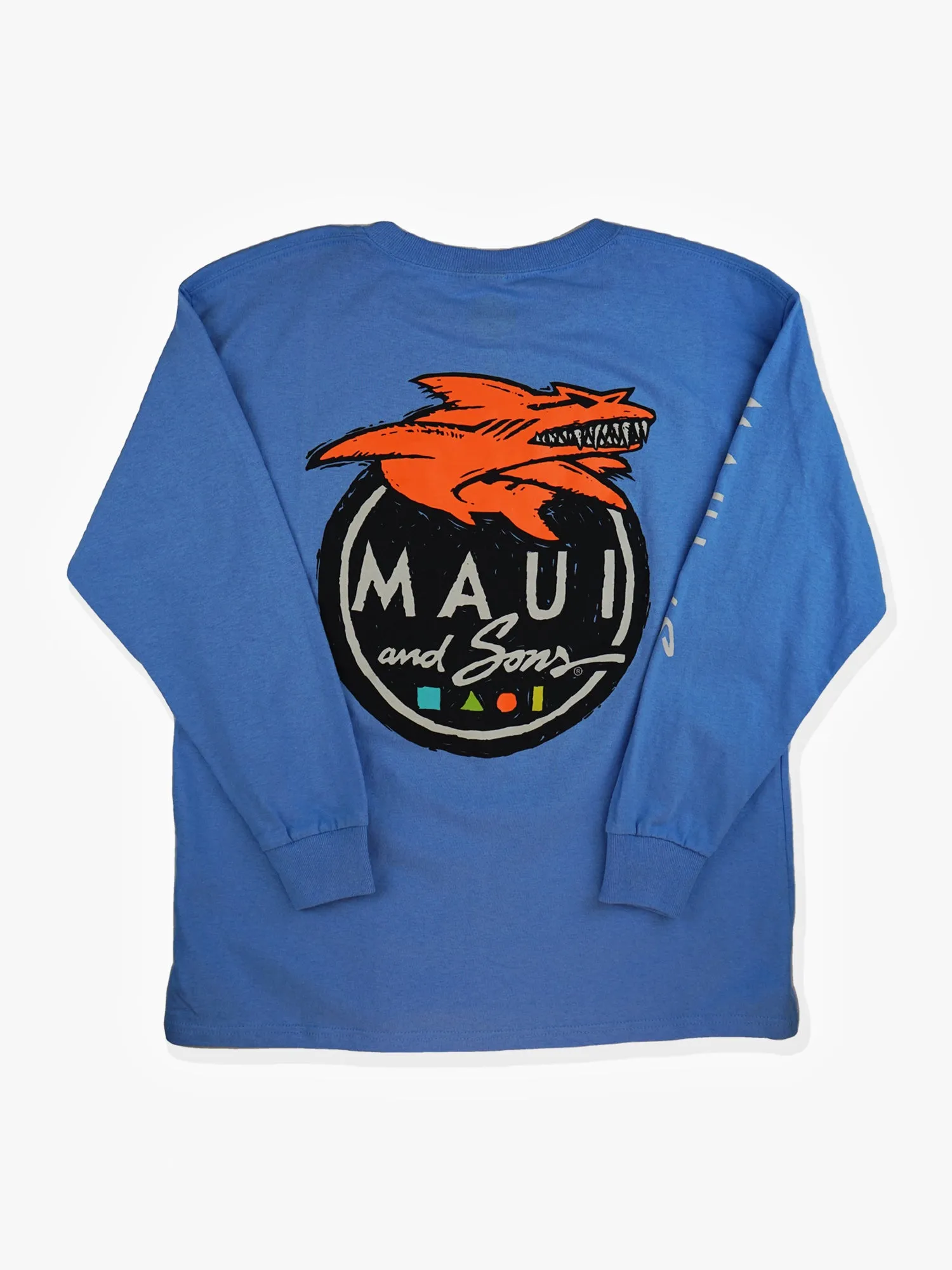 Boys Twisted Logo Long Sleeve in Blue sold by Maui and Sons product image thumbnail 2