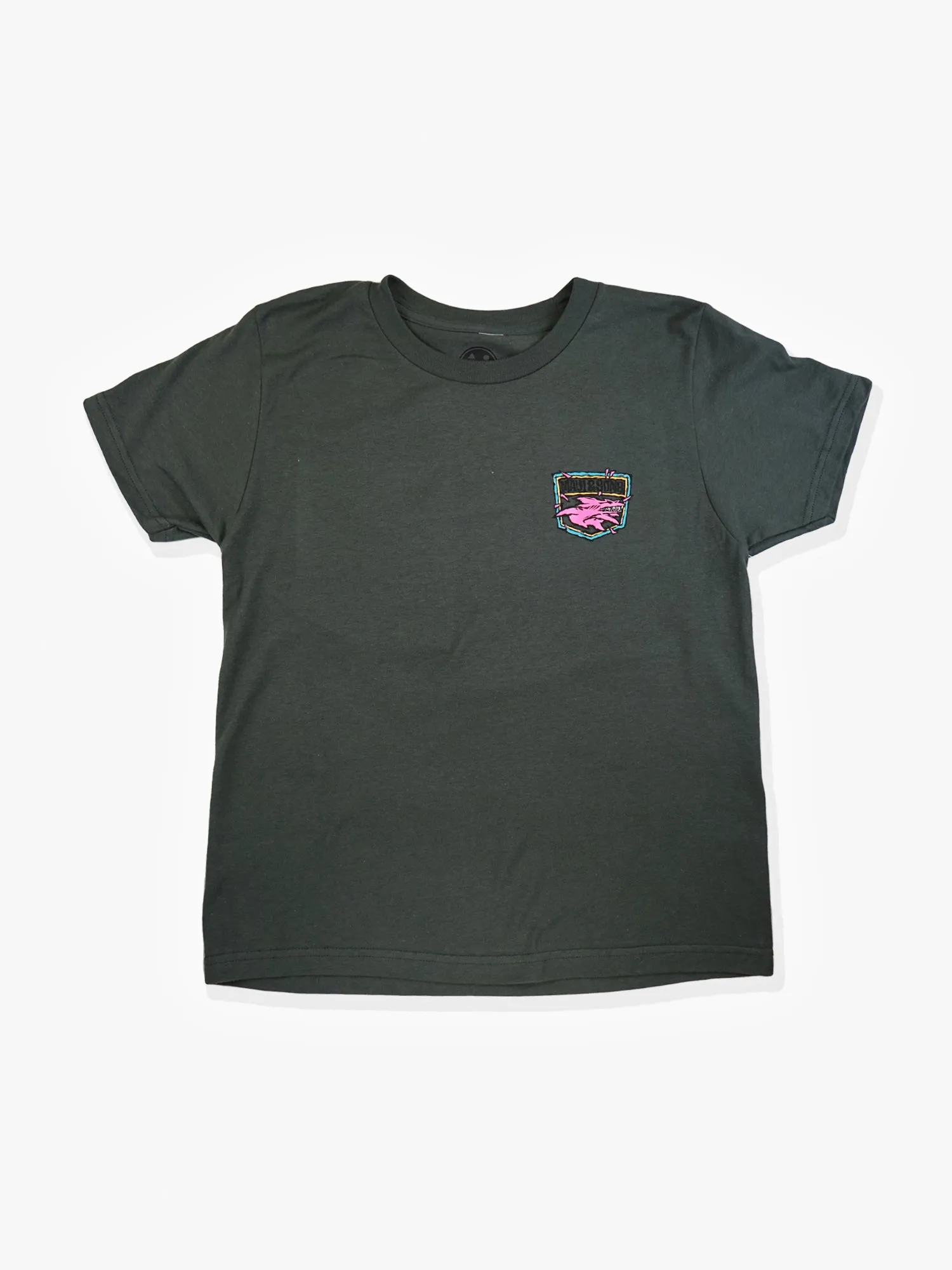 Boys Aggro Twist T-Shirt in Charcoal sold by Maui and Sons