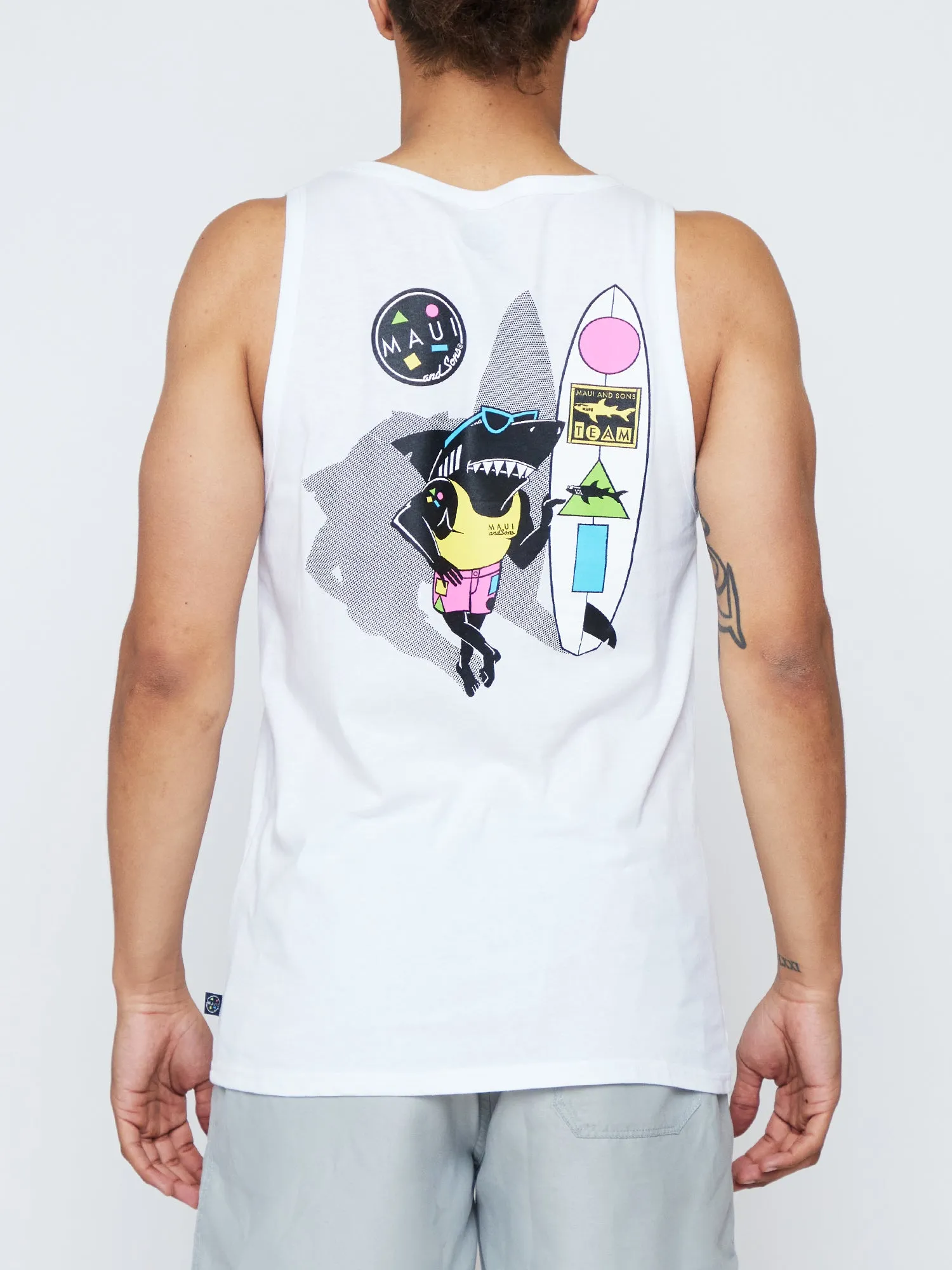 Arnold Sharkley Tank Top sold by Maui and Sons