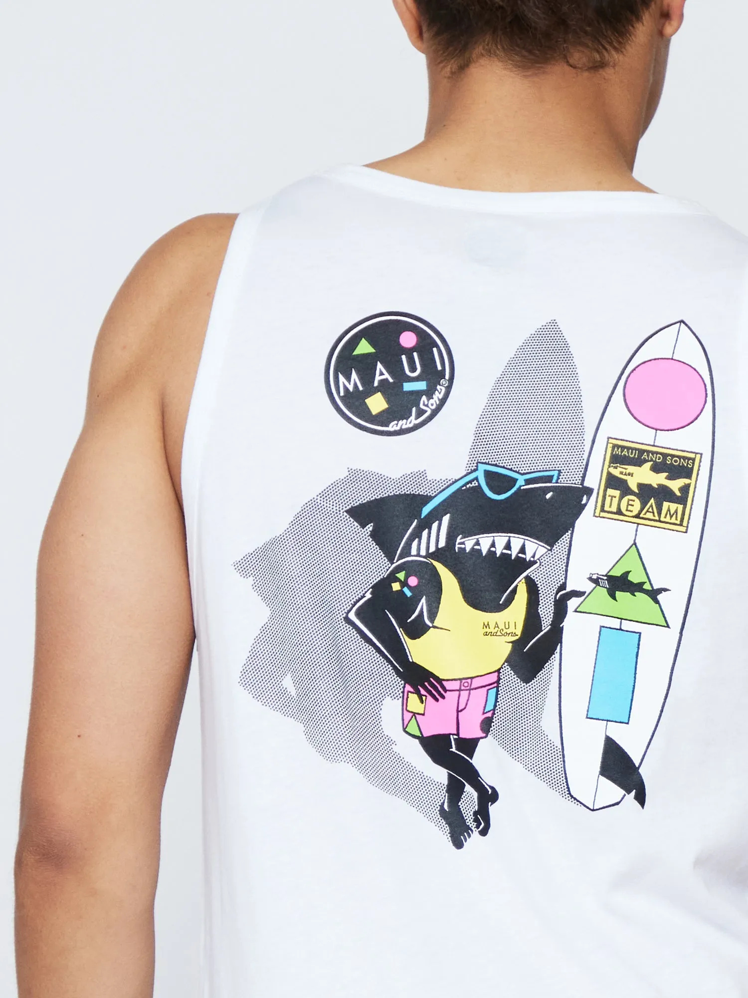 Arnold Sharkley Tank Top sold by Maui and Sons product image thumbnail 5