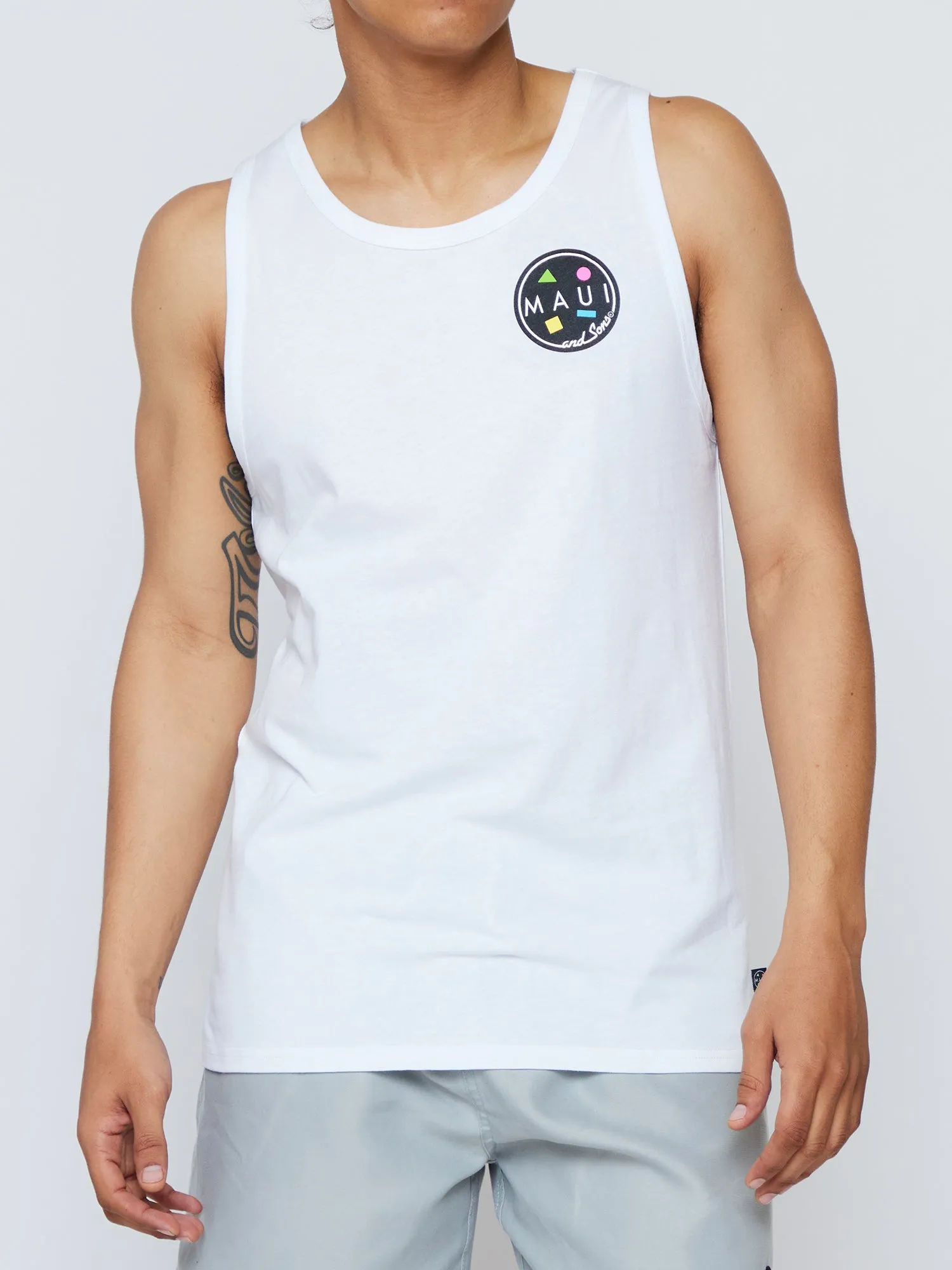Arnold Sharkley Tank Top sold by Maui and Sons product image thumbnail 3