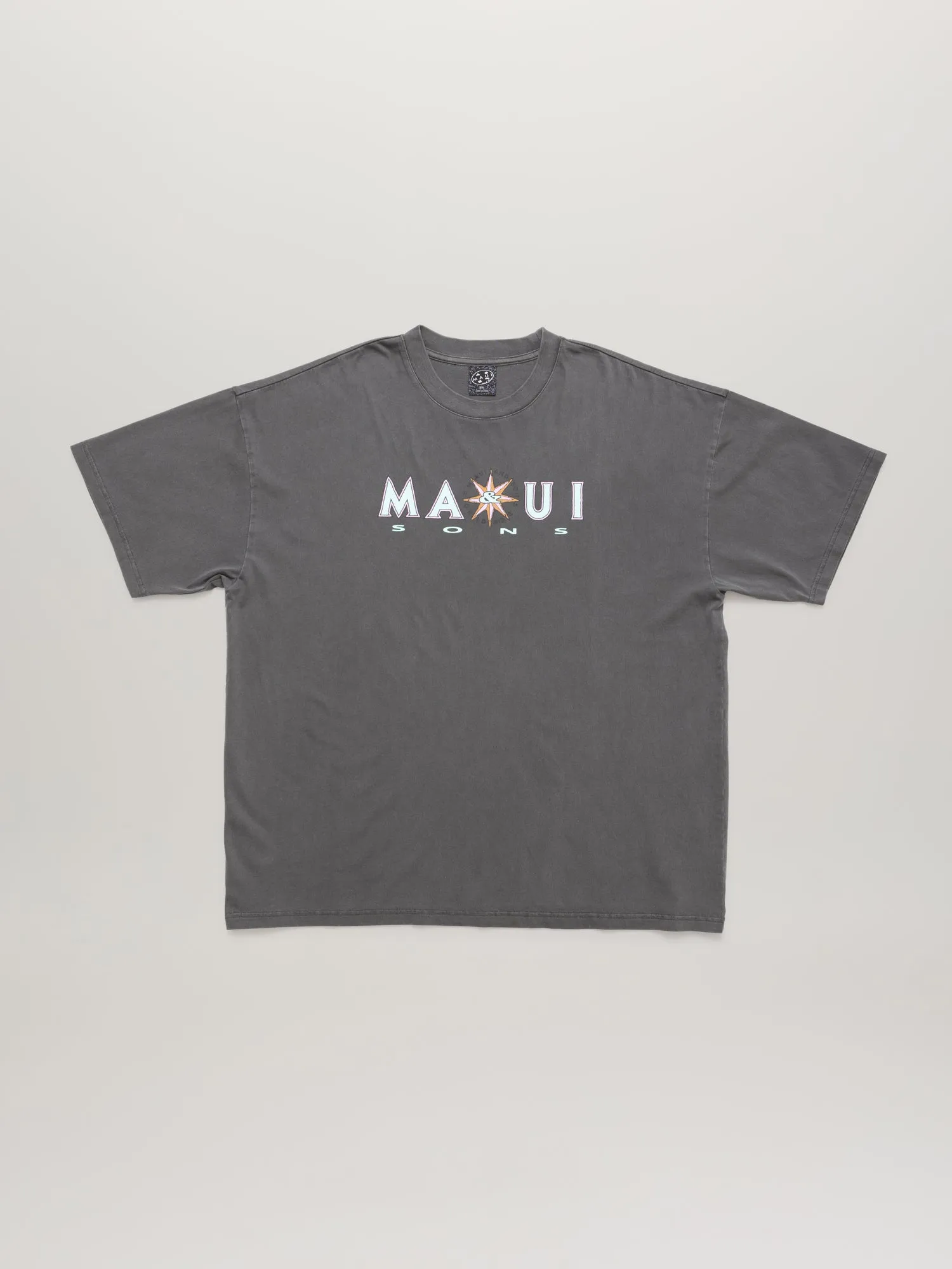 Compass Pigment Wash T-Shirt sold by Maui and Sons