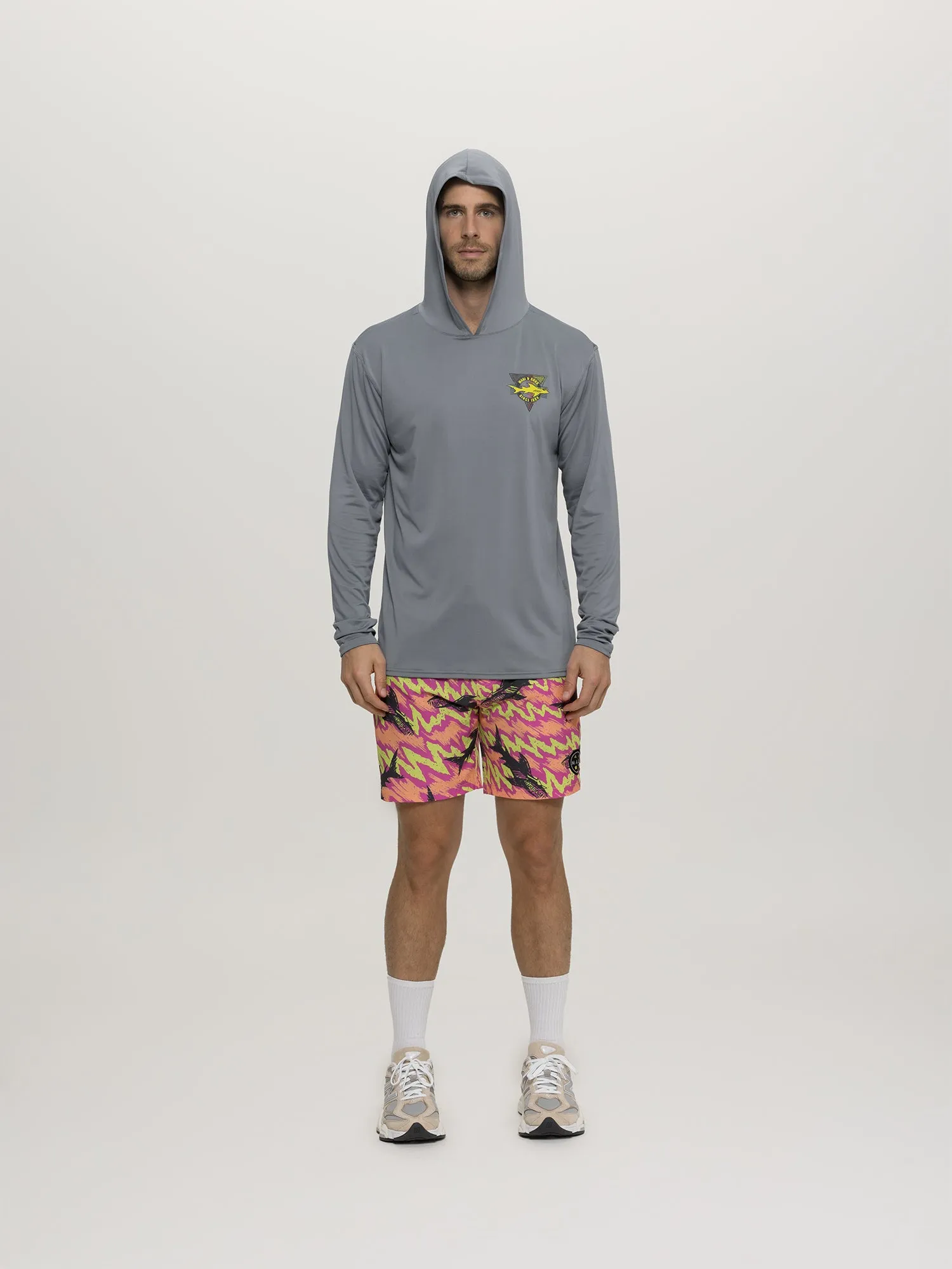 Out Angled Hooded Sun Shirt in in Gray sold by Maui and Sons product image thumbnail 4