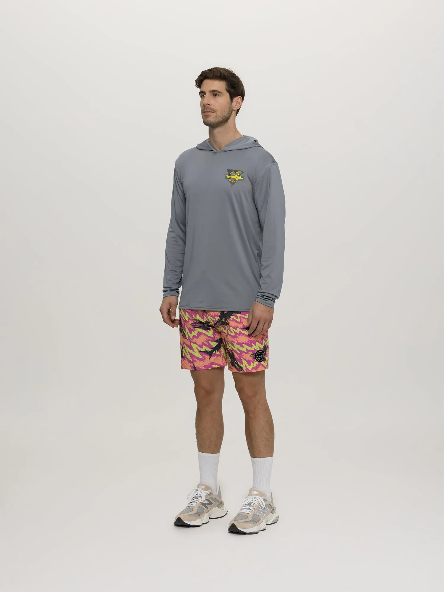 Out Angled Hooded Sun Shirt in in Gray sold by Maui and Sons product image thumbnail 5