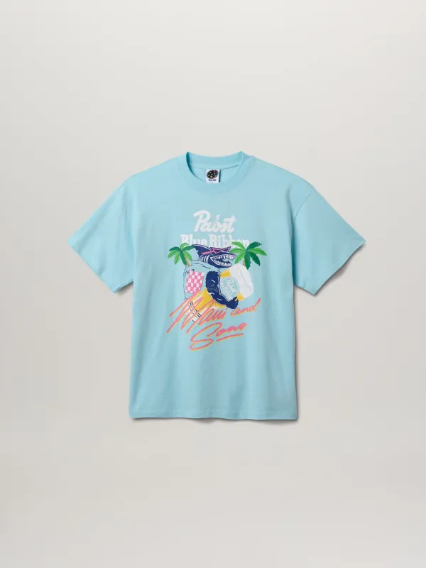 Maui And Sons x Pabst Blue Ribbon Shark Vest T-Shirt sold by Maui and Sons