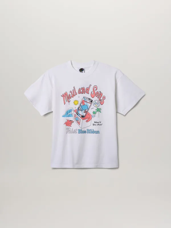 Maui And Sons x Pabst Blue Ribbon Cooler T-shirt sold by Maui and Sons