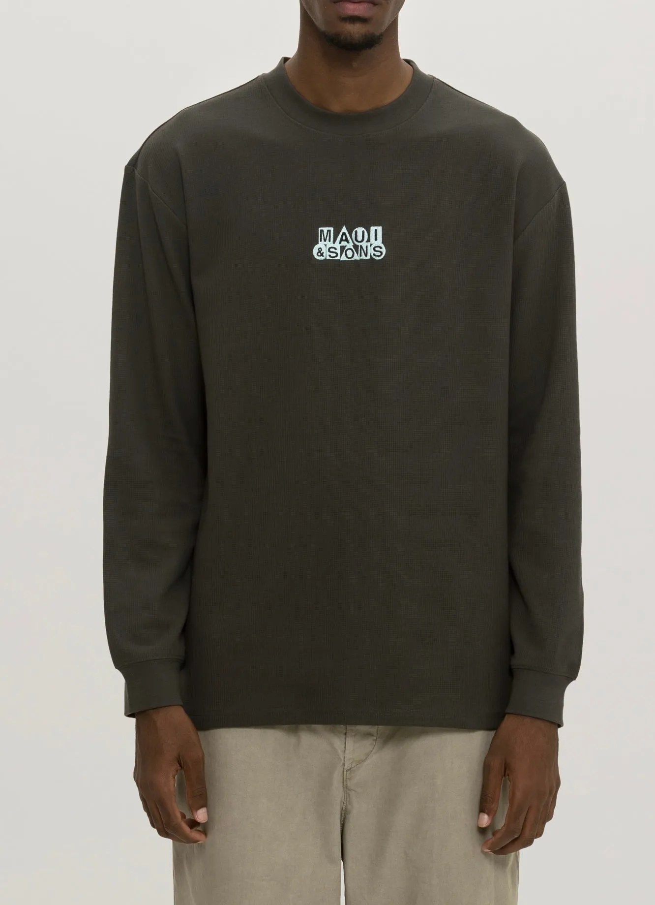 Pure Maui Waffle Thermal Long Sleeve Shirt sold by Maui and Sons