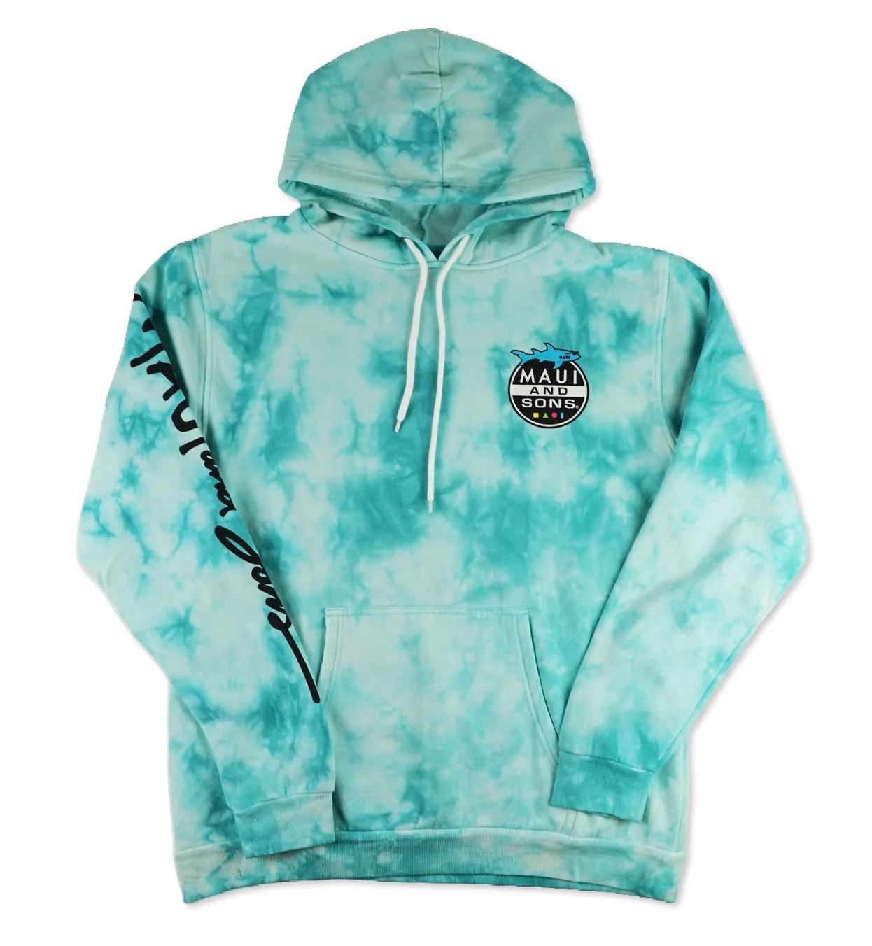 Shark Invasion Fleece Tie Dye Hoodie sold by Maui and Sons product image thumbnail 2