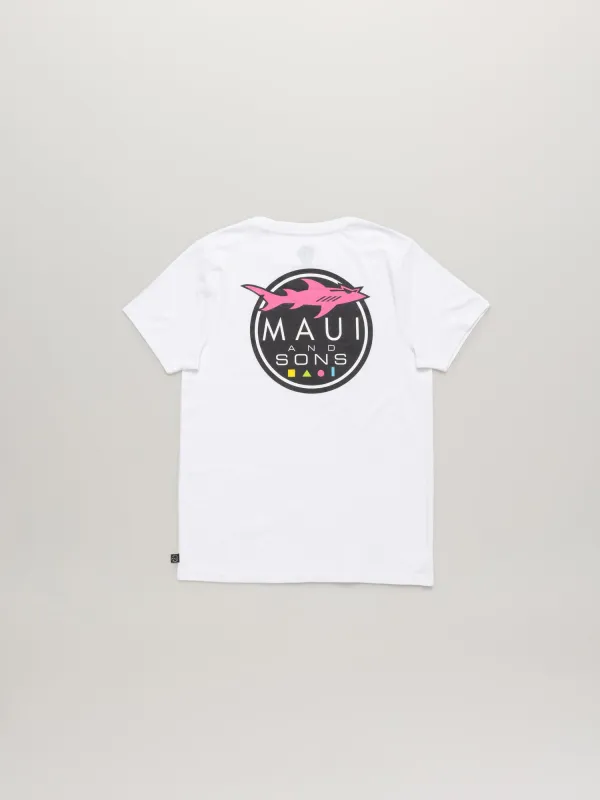 Classic Shark Logo T-Shirt made by Maui and Sons