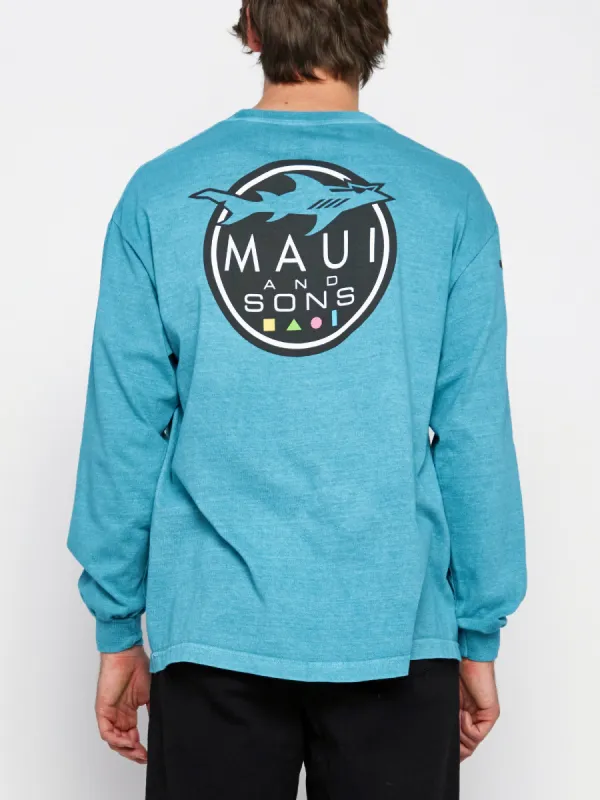 Shark Logo Long Sleeve sold by Maui and Sons