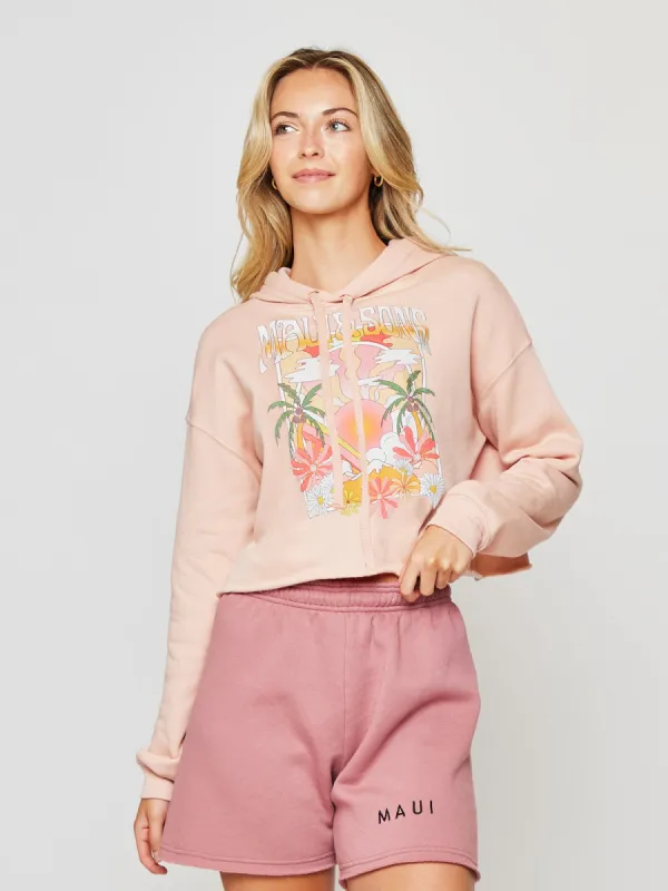 Sweet Tides Cropped Hoodie made by Maui and Sons