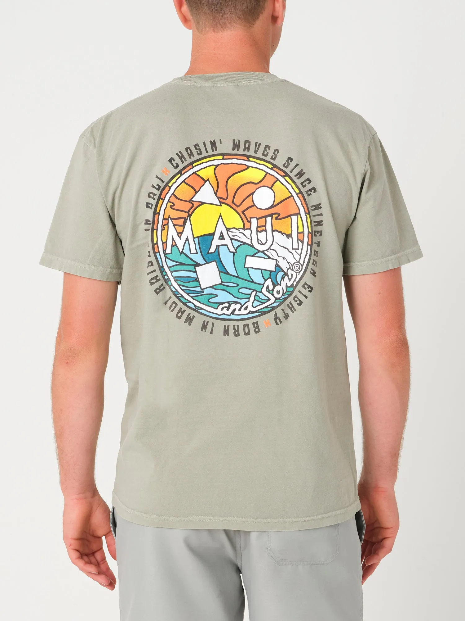 Chaser T-Shirt in Walnut sold by Maui and Sons