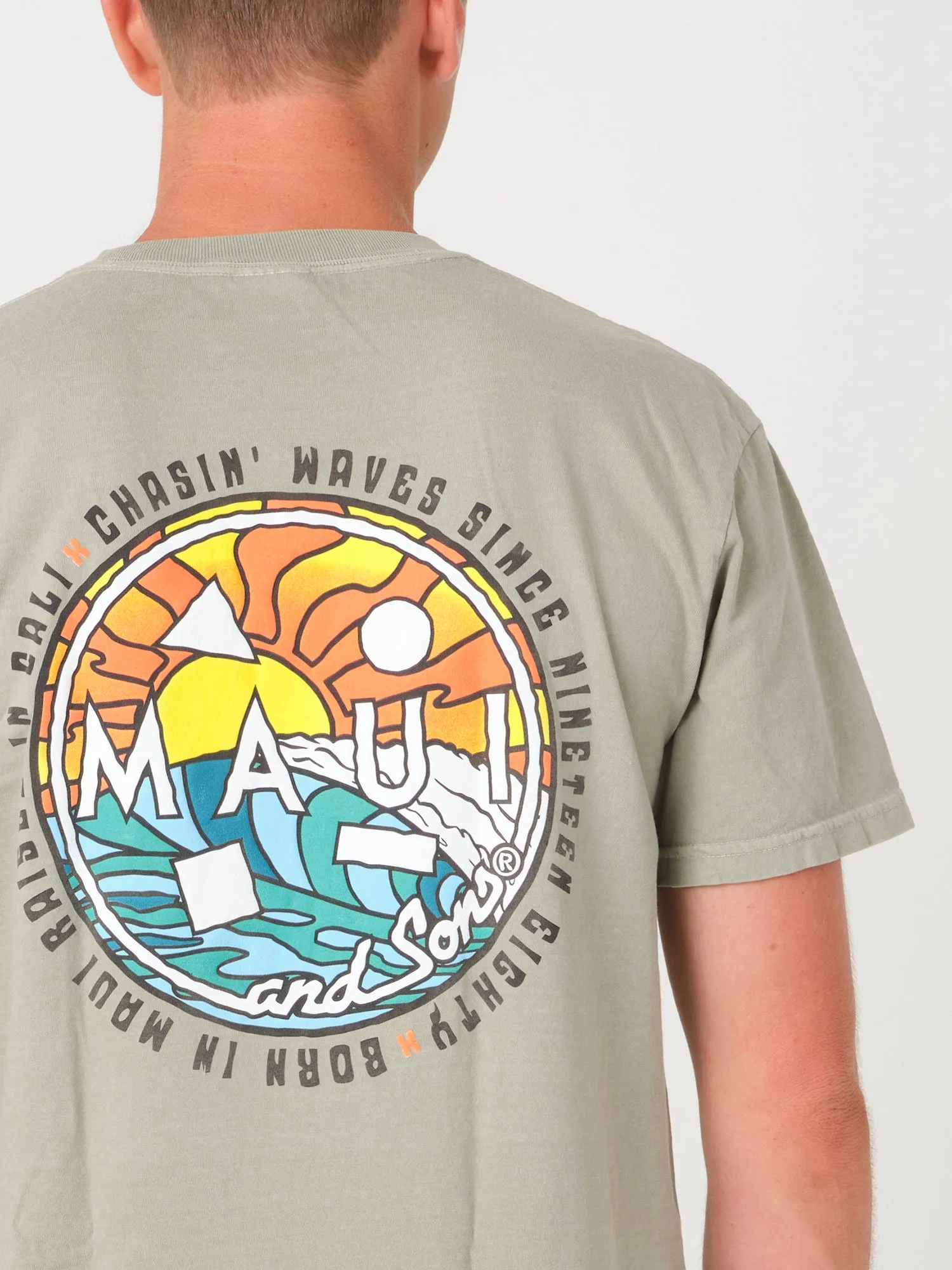 Chaser T-Shirt in Walnut sold by Maui and Sons product image thumbnail 3