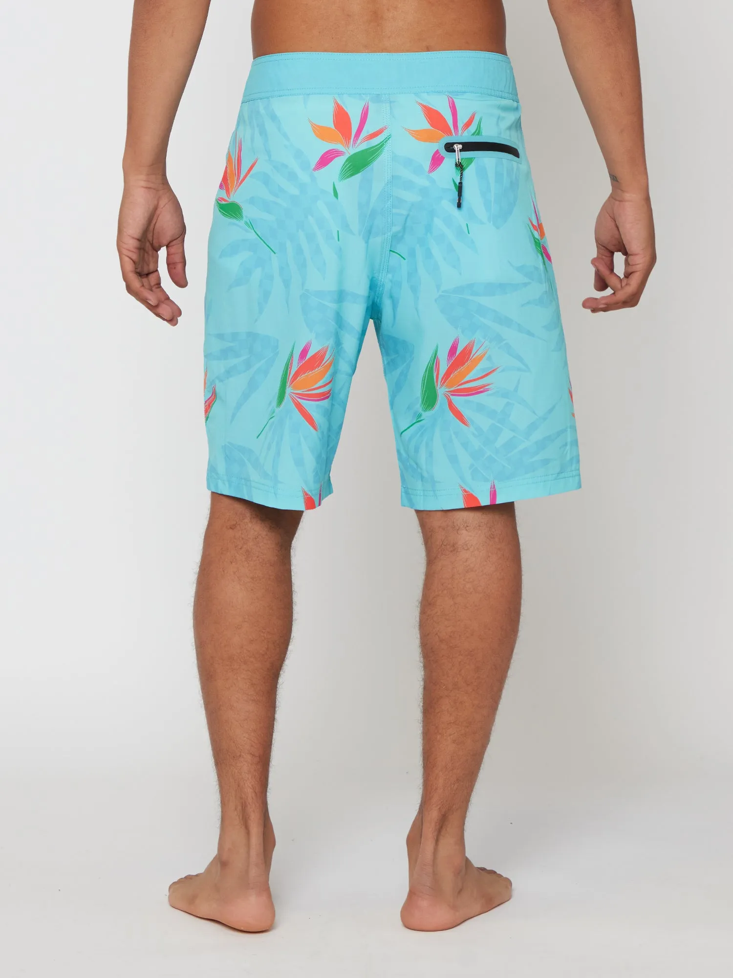 Paradise Check Board Shorts in Blue sold by Maui and Sons product image thumbnail 4