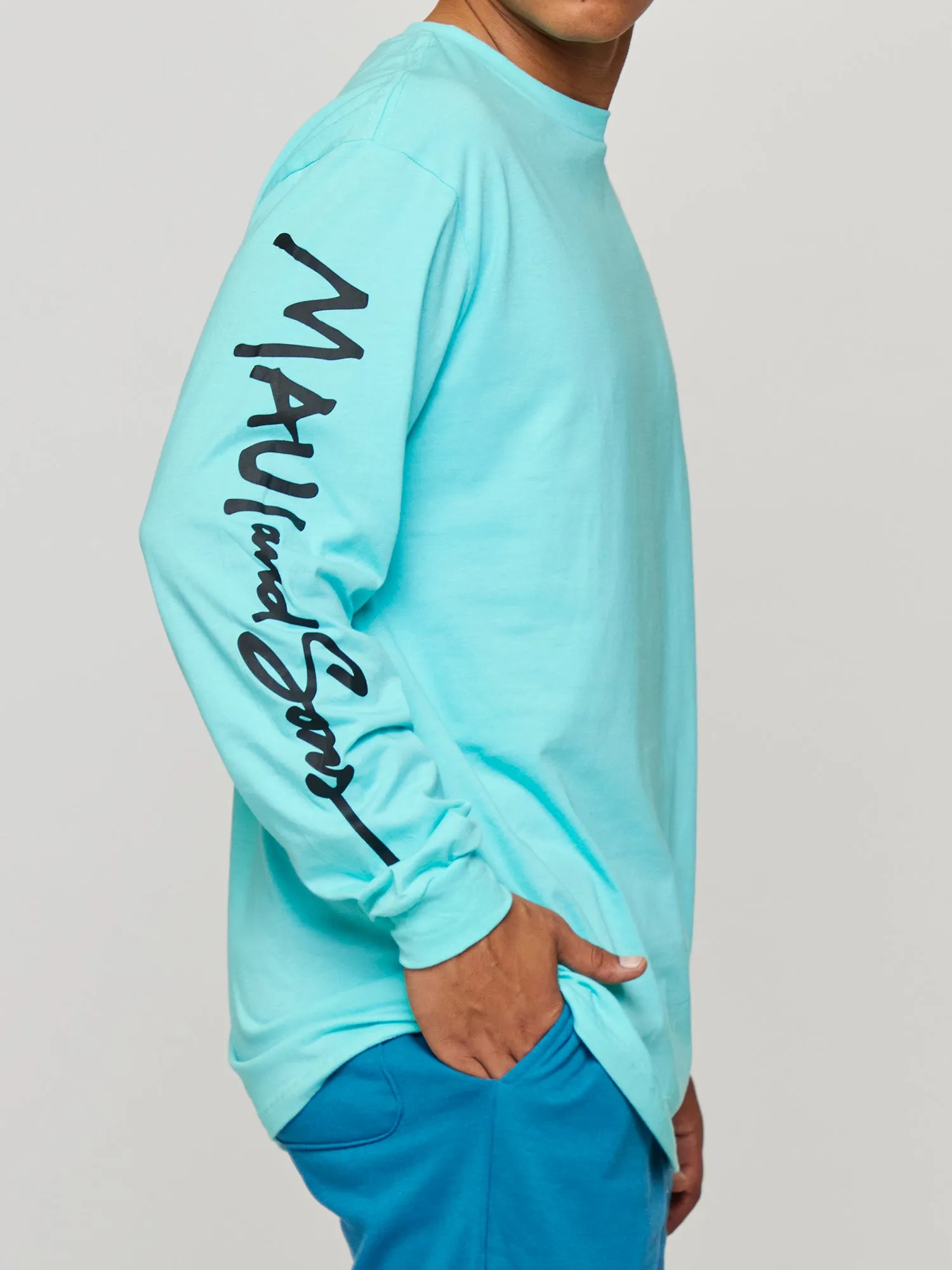 Cookie Logo Long Sleeve in Celadon sold by Maui and Sons product image thumbnail 3
