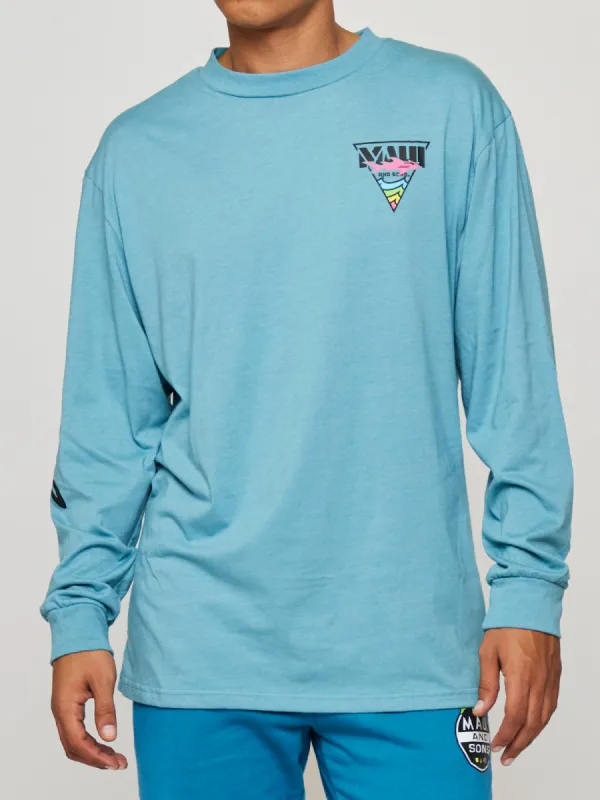 Monsoon Long Sleeve in Deep Ocean sold by Maui and Sons