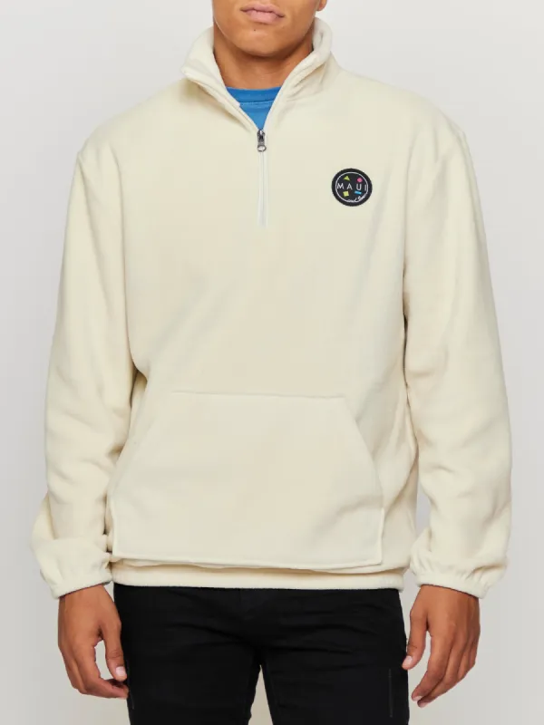 Layover Polar Fleece in Natural sold by Maui and Sons