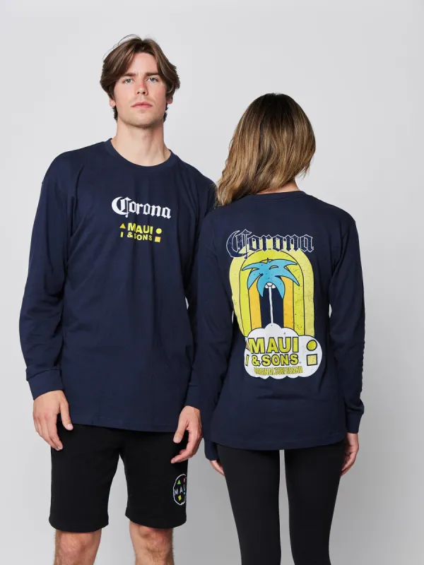 Maui and Sons x Corona Palmbow Long Sleeve sold by Maui and Sons
