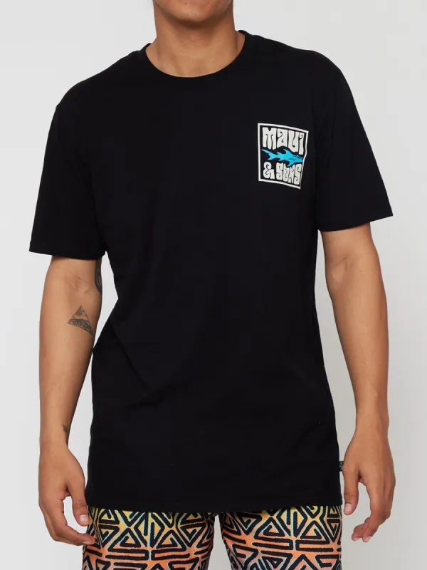 Psych Surfer T-Shirt in Phantom sold by Maui and Sons
