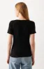 WOMEN'S BASIC SHORT SLEEVE T-SHIRT IN BLACK sold by Mavi