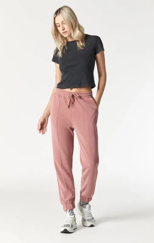 SLIM STRAIGHT SWEATPANTS IN CANYON ROSE sold by Mavi
