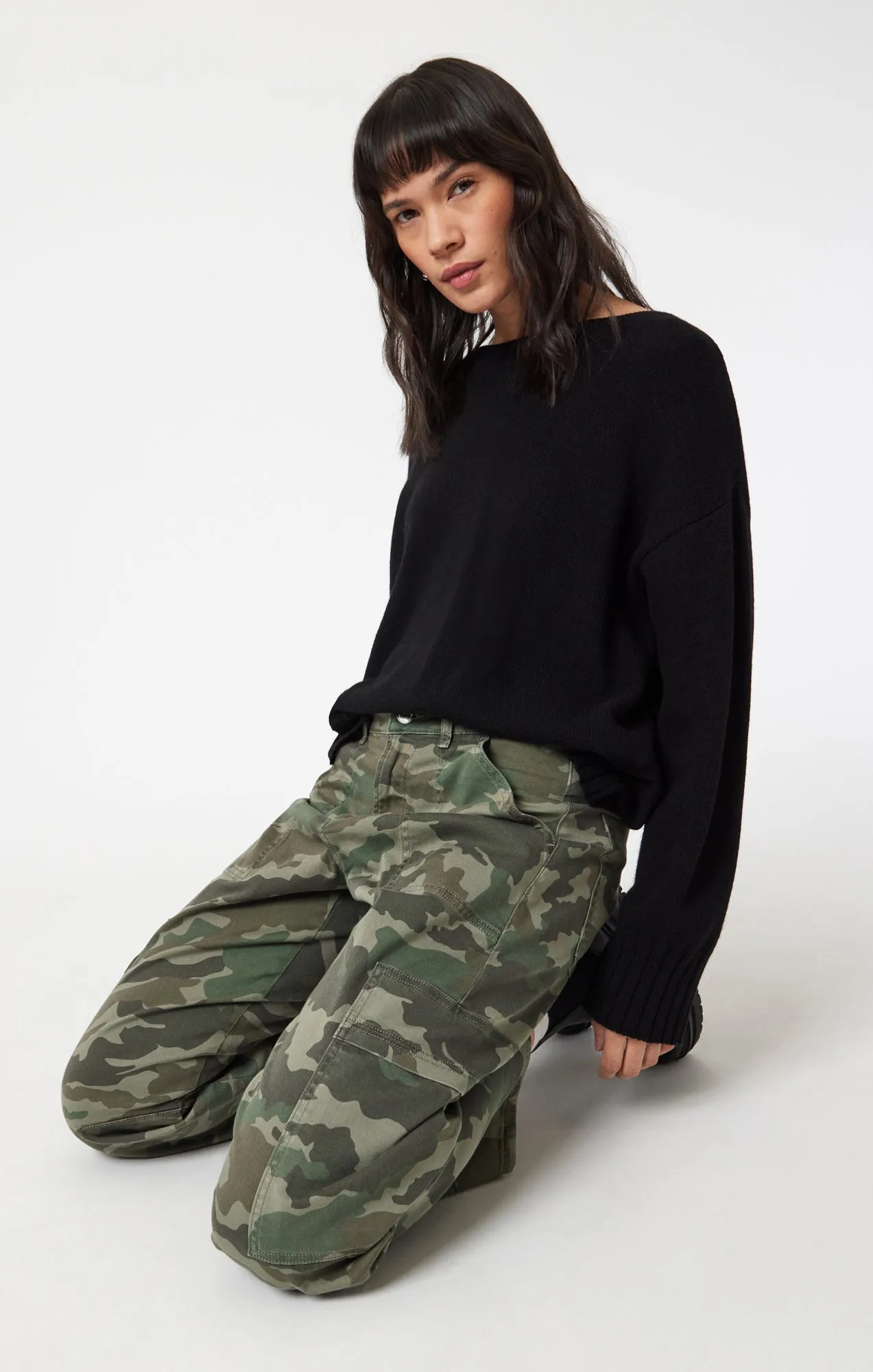 VINNIE BARREL CARGO IN KHAKI CAMO TWILL sold by Mavi product image thumbnail 2