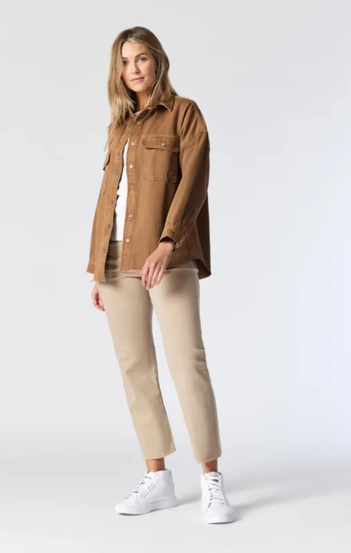 TAMARA OVERSIZED DENIM SHIRT IN TANNIN DENIM sold by Mavi