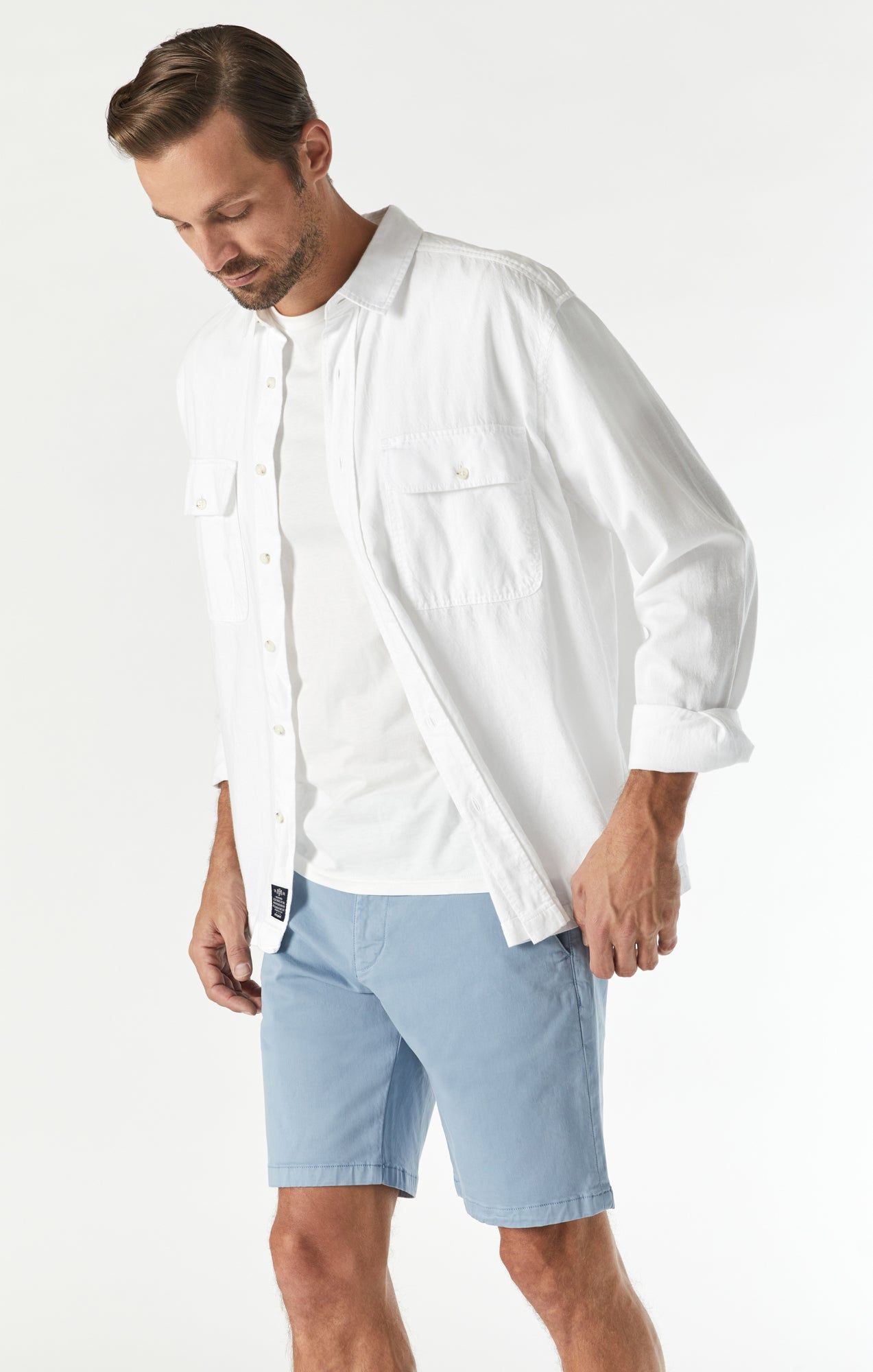 JACOB CROP SHORTS IN MOUNTAIN SPRING TWILL sold by Mavi product image thumbnail 7