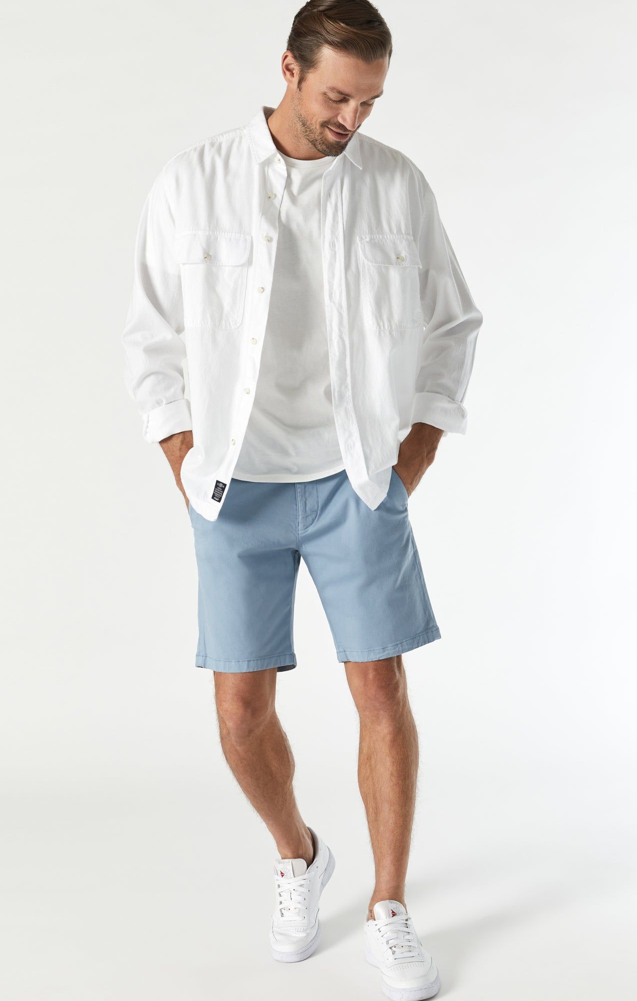 JACOB CROP SHORTS IN MOUNTAIN SPRING TWILL sold by Mavi product image thumbnail 6