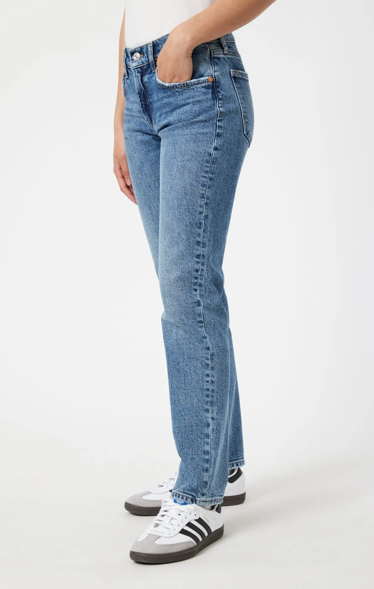 MIRELLA STRAIGHT LEG IN MID BRUSHED CLASSIC BLUE sold by Mavi product image thumbnail 4