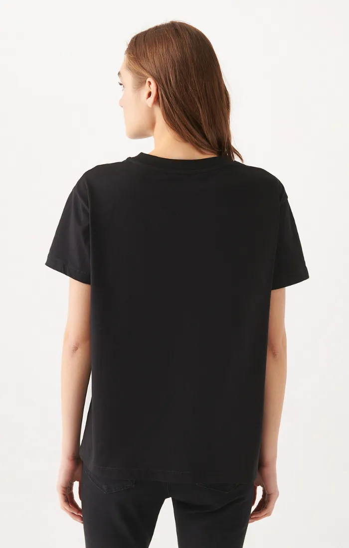 WOMEN'S SHORT SLEEVE T-SHIRT IN BLACK sold by Mavi product image thumbnail 2
