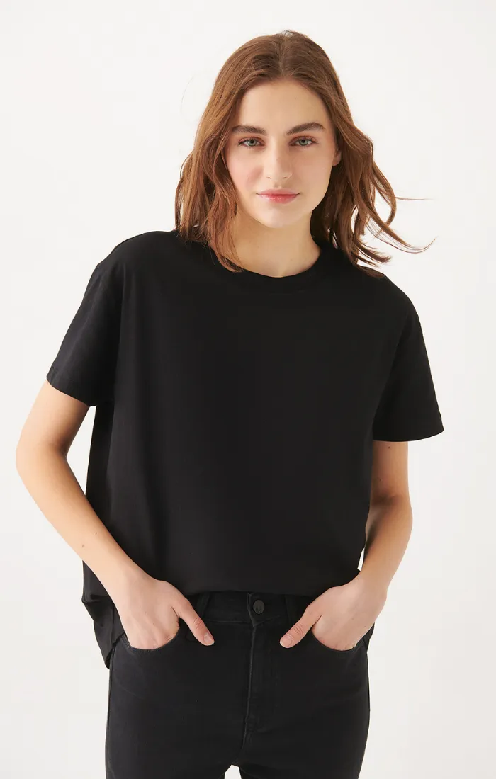 WOMEN'S SHORT SLEEVE T-SHIRT IN BLACK sold by Mavi product image thumbnail 4