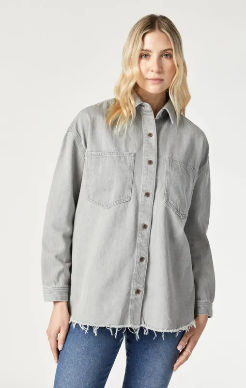 DINA DENIM SHIRT IN STONE NATURAL DYE sold by Mavi