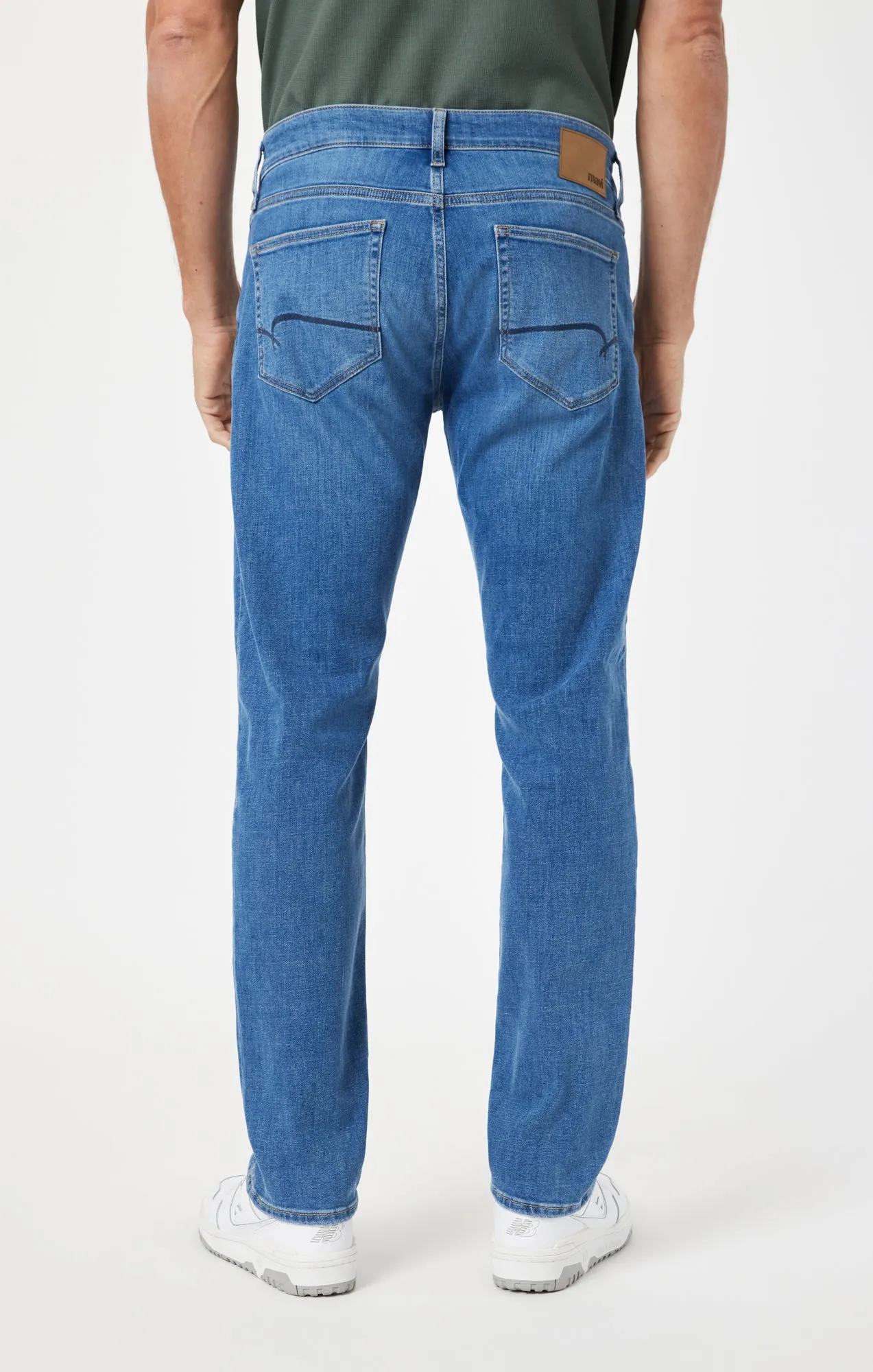 JAKE SLIM LEG IN MID BRUSHED FEATHER BLUE sold by Mavi product image thumbnail 4