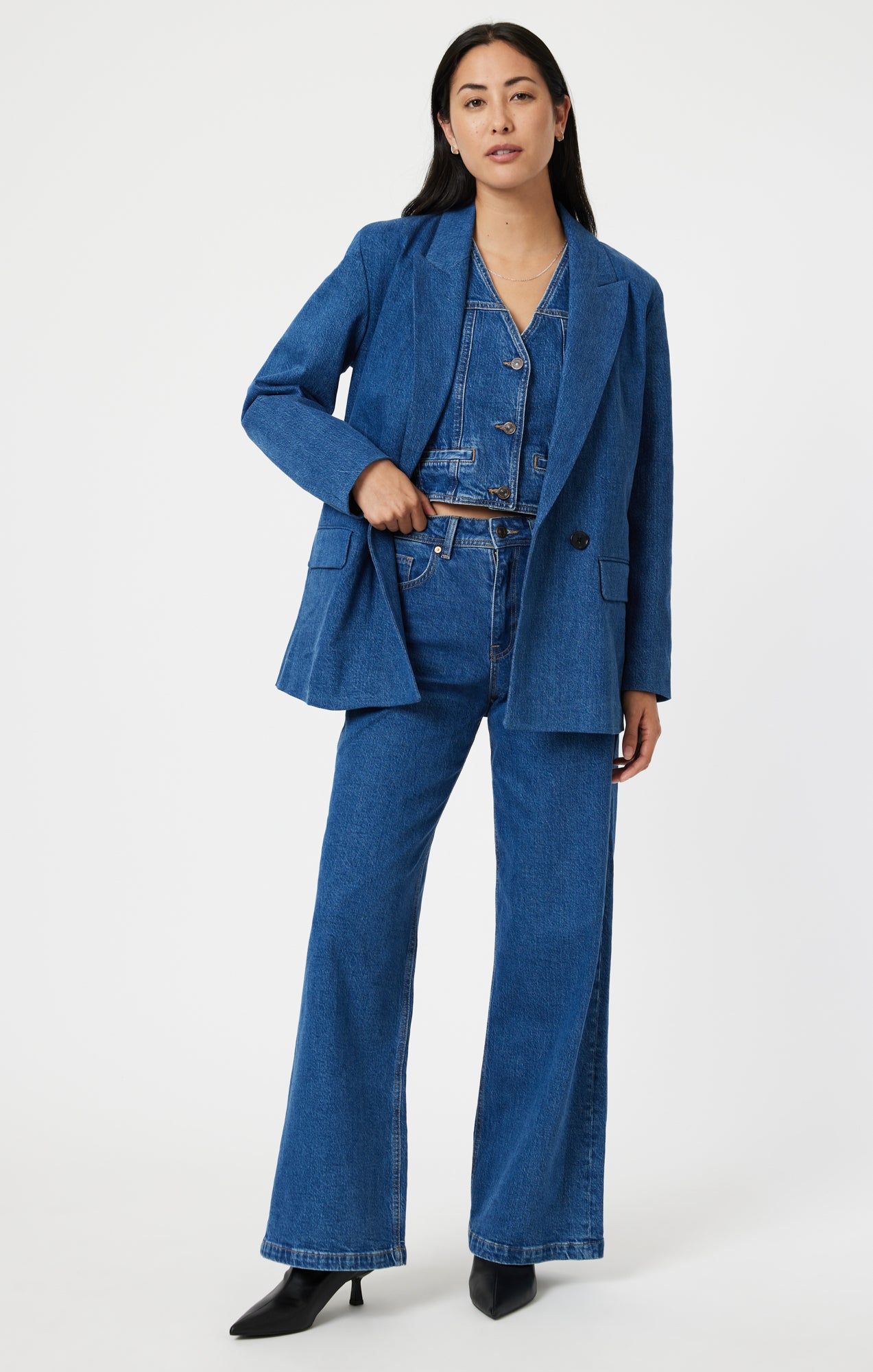 SILVIA JACKET IN DARK BLUE DENIM sold by Mavi product image thumbnail 4