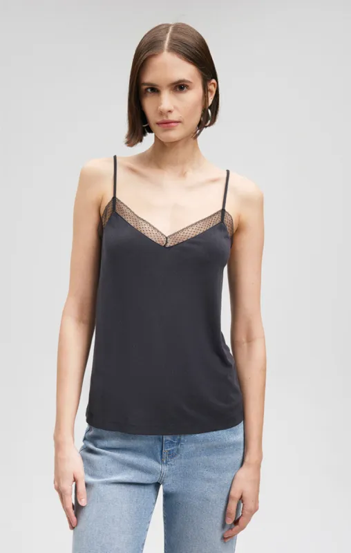 LACE TANK TOP IN BLACK sold by Mavi