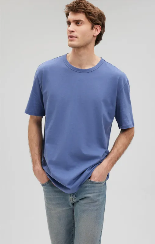 SIMPLE CREW NECK T-SHIRT IN BLUE INDIGO sold by Mavi